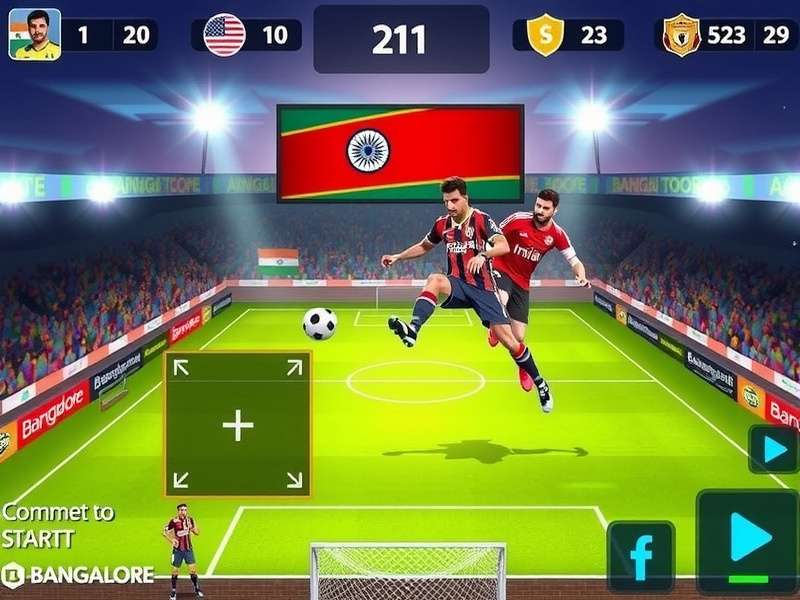 Bangalore Soccer Heroes control scheme illustration